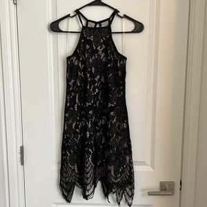Love, Fire Black Lace Dress